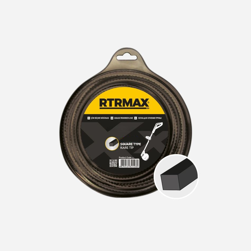 RTY339 Tırpan Misinası Kare Siyah 4.0 mm x 29 Mt