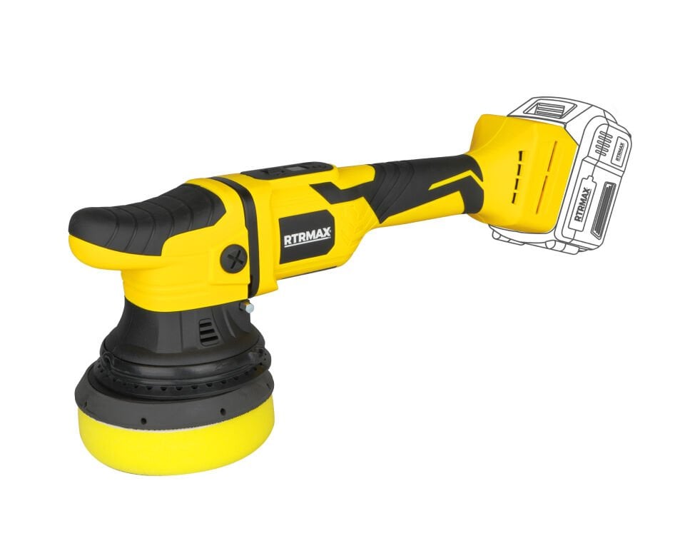 RTX2059B Şarjlı Orbital Polisaj Kömürsüz 125 mm - Akü Hariç