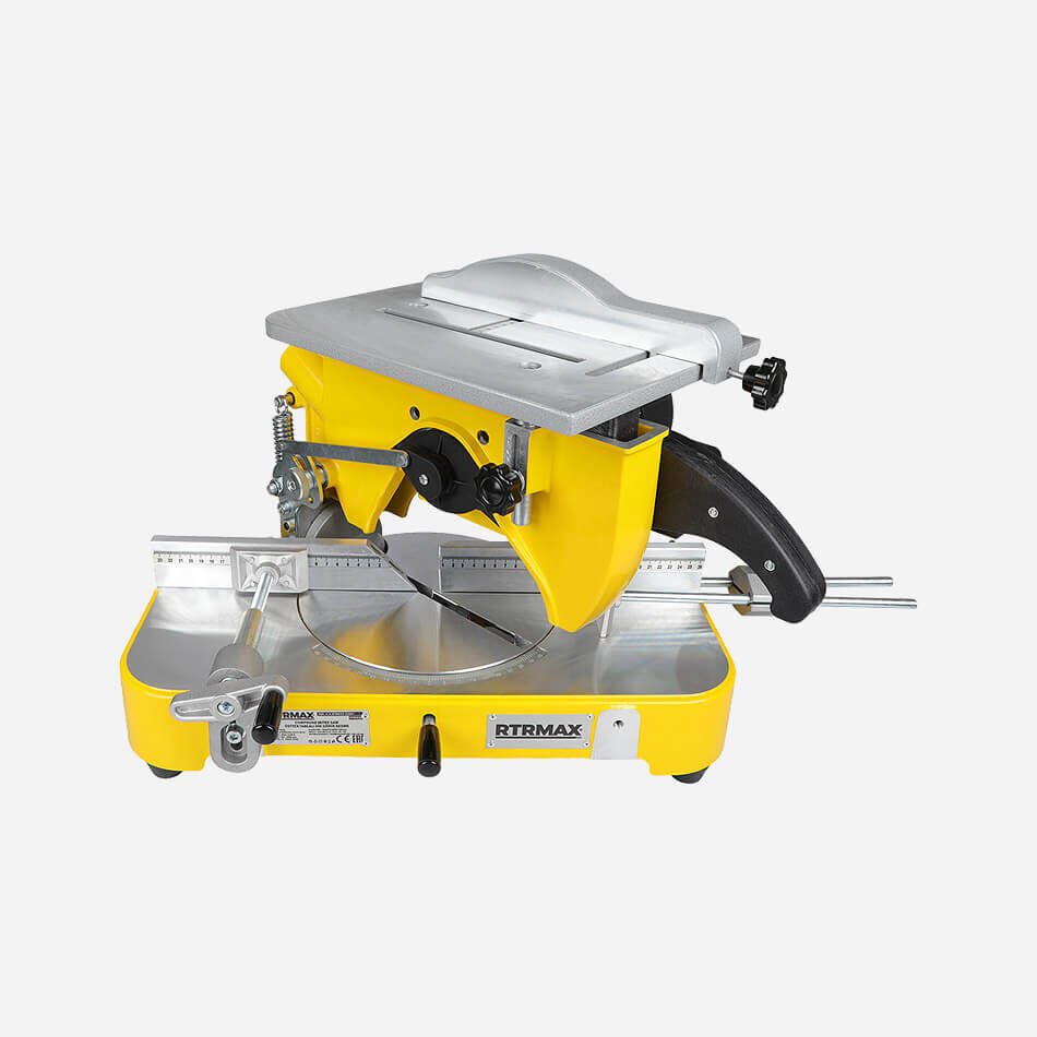 RTM636 Üstten Tablalı Yatarlı Gönye Testere Makinesi 1100 W 300 mm İndüksiyon Motorlu