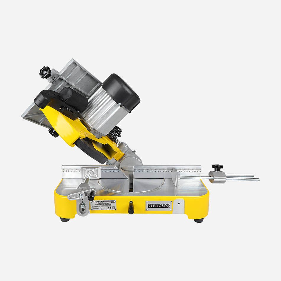 RTM636 Üstten Tablalı Yatarlı Gönye Testere Makinesi 1100 W 300 mm İndüksiyon Motorlu