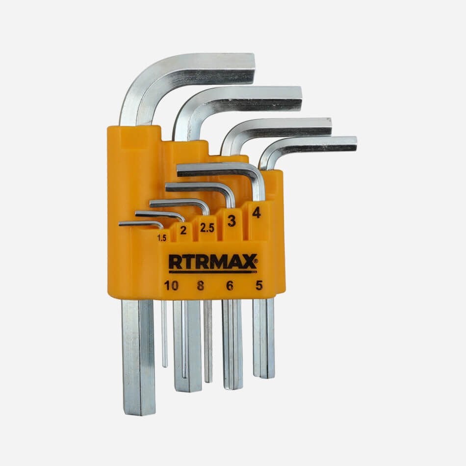 RH03851 Hex Kısa Allen Anahtar Takımı - 9 Parça