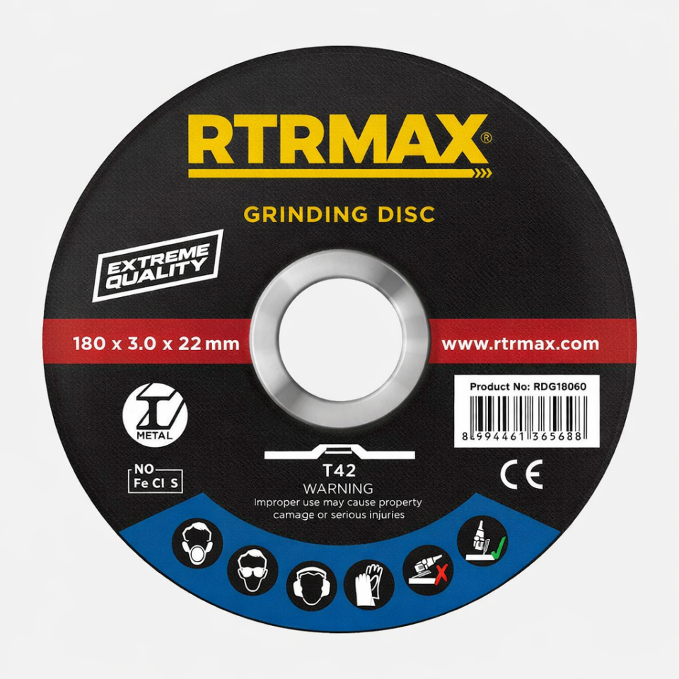 RDG18060 Metal Taşlama Diski 180 x 3.0 x 22 mm